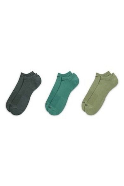 Nike Set de șosete unisex până la gleznă pentru fitness - 3 perechi, Kaki, M