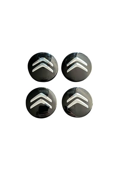 MAF Set 4 capace roti 58mm exterior, 56mm interior Citroen negre compatibil/inlocuitor janta aliaj