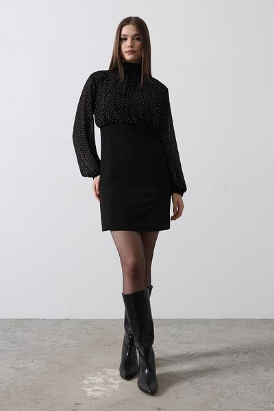 VAGGON Stone Chiffon Dress