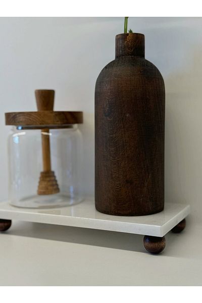 BUCOLIC Boho Eucalyptus Wooden Vase