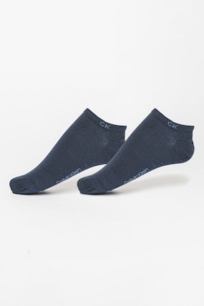 Calvin Klein , Set of ankle socks made of cotton blend - 2 pairs, Navy, 43-46
