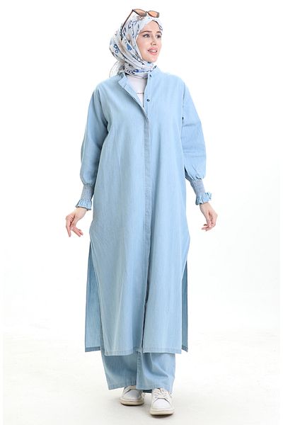 sefamerve Double Suit 260625-01 Light Blue