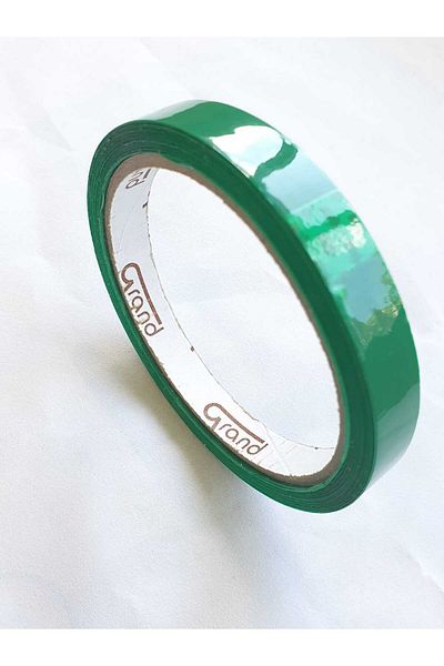 SDX Market Set de 12 x Bandă adezivă verde pentru etanșarea pungilor, 12 mm x 50 m Sdx Market