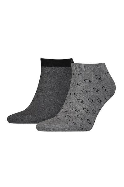 Calvin Klein , Set of unisex ankle socks - 2 pairs, Gray, Size 39-42