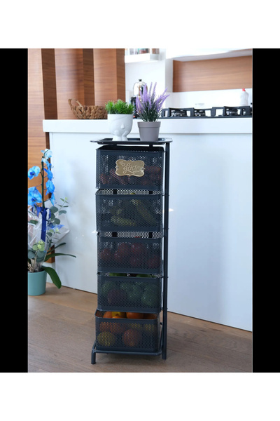 Home METAL 5 KATLI AÇILIR/KAPANIR SABİT AYAKLI SEBZELİK