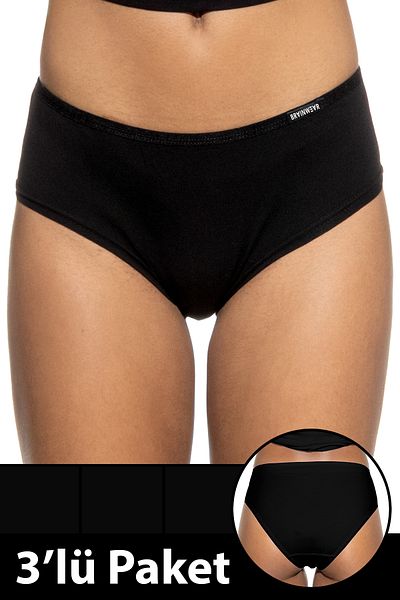 BRAINWEAR Women's 3 Pack Lycra Cotton Hipster Panties