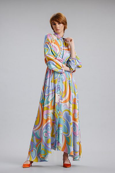 RVL Rochie lunga, multicolora