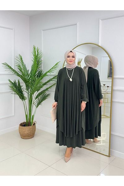 VALENS BOUTİQUE Women's Hijab Set 2 Piece Tunic & Skirt Set