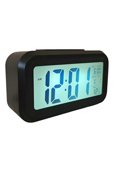 SDX Market Ceas digital cu termometru, alarmă, afișaj LED, lumină de noapte, ...