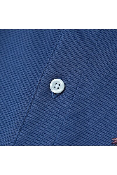 Giordano Men's 3D Lion Polo: Slim Fit, Bold Embroidery, Premium Pique