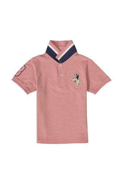 Giordano Kids' Napoleon Polo: Classic Piqué, Bold Embroidery, All-Day Comfort