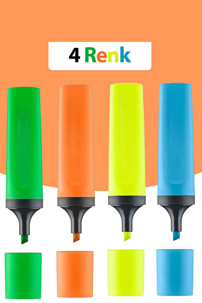 Hız 4 Renk Fosforlu Kalem