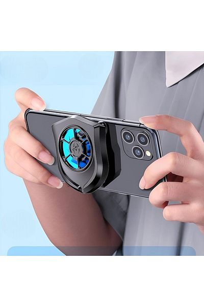 Deppo Trend Fixed Cooler Led Anti-Heat Fan with Suction Cup Compatible for Iphone/Samsung and All Phone Tablet