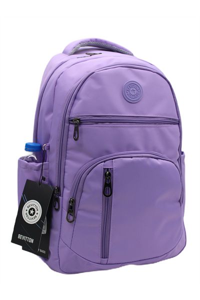 betto's 1710 Lilac Water Resistant School Bag Unisex Daily School Backpack