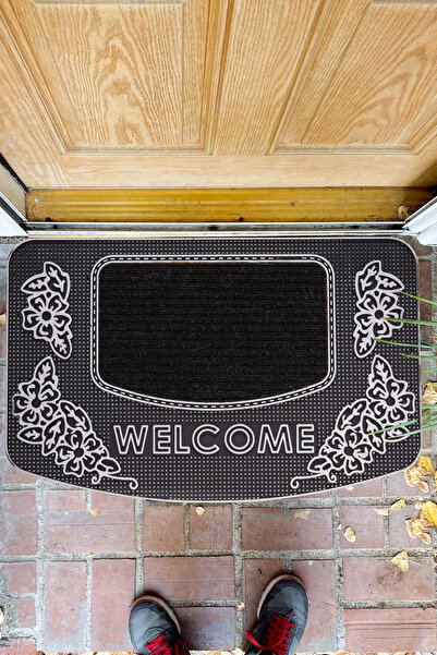 SANRUGS Home & Living Yüksek Kalite ve Uzun Süre Dayanıklı Kaymaz ve Emici Halılı Kapı Önü Paspası