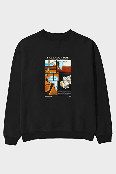 Ankhises Salvador Dali față Imprimat Oversize Hanorac Bărbați Femei Unisex