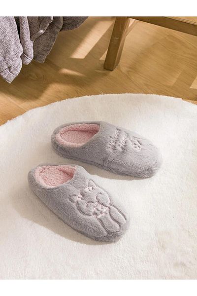 LC Waikiki Lcw Steps Squirrel Embroidered Women's House Slippers (W5)