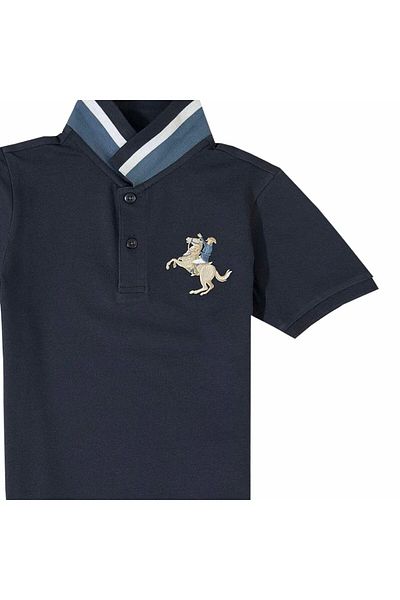 Giordano Kids' Napoleon Polo: Classic Piqué, Bold Embroidery, All-Day Comfort