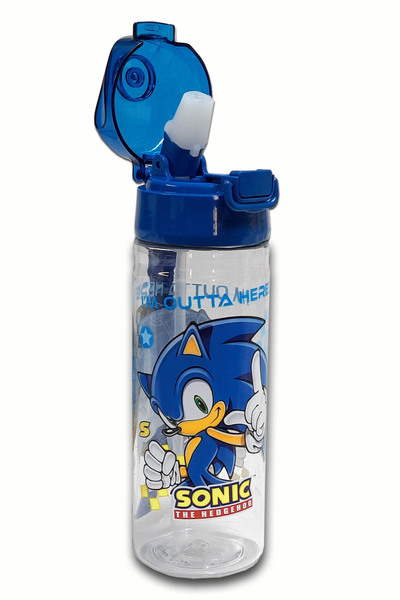 welissa Licensed Sonic Water Bottle with Straw 500 ml