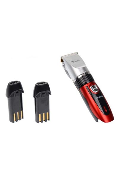 OEM Mașină de tuns Surker, 4 piepteni, lamă din titan, cuțite ceramice, 2 baterii – SK-2019
