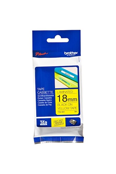 Brother TZE641 Black on Yellow, 18mm