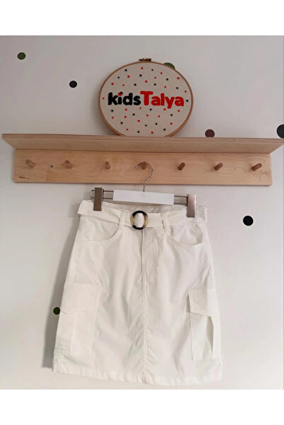 kidstalya White Parachute Fabric Skirt