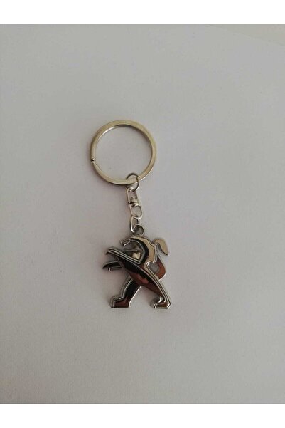 STİLİX GARAGE Peugeot Metal Auto Keychain Double Sided 1 Pc