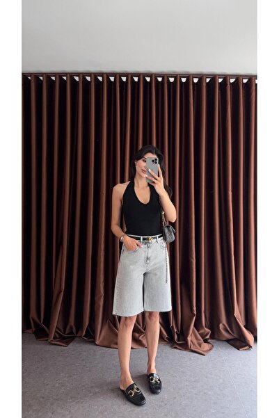 HAZELANNA Duman Rengi Jean Bermuda