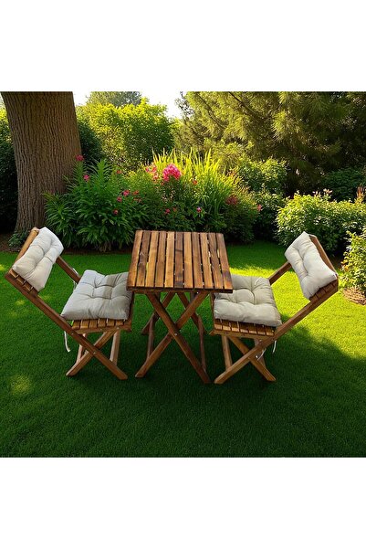 WOODEN COSTUMES BAHÇE MASA SANDALYE KAMP MASA SANDALYE BALKON MASA SANDALYE 2...
