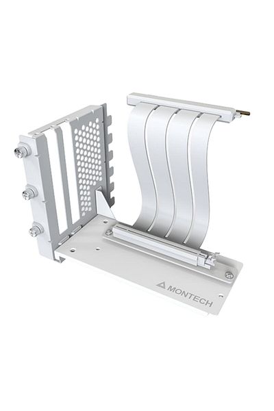 MONTECH Kit riser placa video VGM 2, Alb, PCIe 4.0