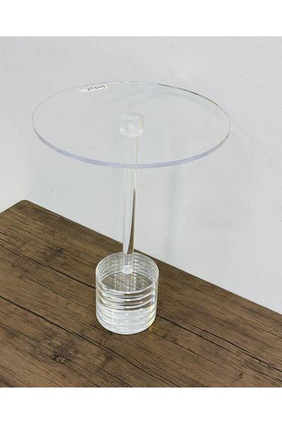 Al Saada Home Single Service Table Acrylic 40×40×56 cm