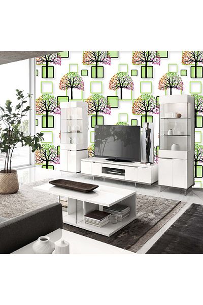 YALLA HomeGym Modern PVC Wallpaper 1 Roll For Living Room Bedroom Decor, 0.53m X 9.5m (621805)