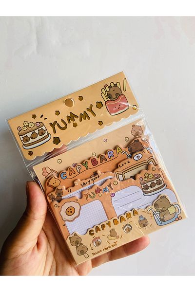 synshop Capybara Kapibara 3-Pack Postit Adhesive Note Paper