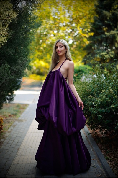 LUCSTYLE Viola Volant Couture Özel Tasarım Elbise