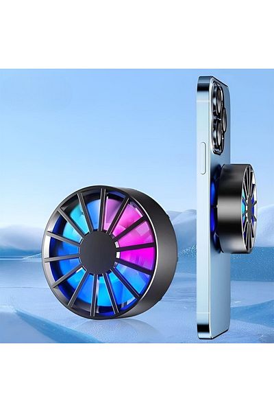 Deppo Trend Iphone/Samsung and All Phone Tablet Compatible Magnet Fixed Cooler Led Heat Prevention Fan
