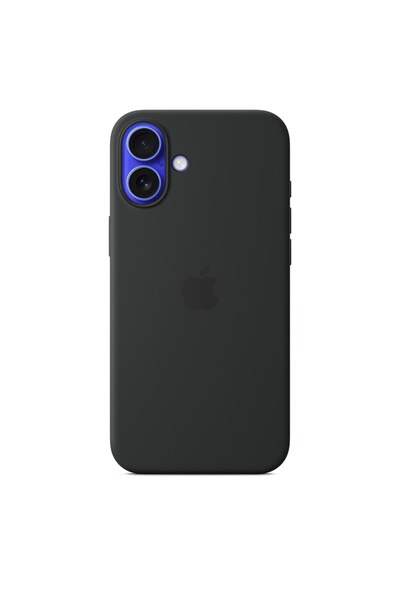 Apple Husă din silicon cu MagSafe pentru iPhone 16 Plus - Neagră