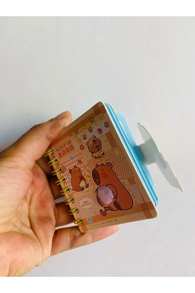 synshop Capybara Capybara Spiral Velcro Notepad - Notepad Paper Block Note