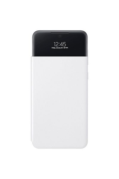 Samsung Husă tip portofel S View pentru Galaxy A33 5G, albă