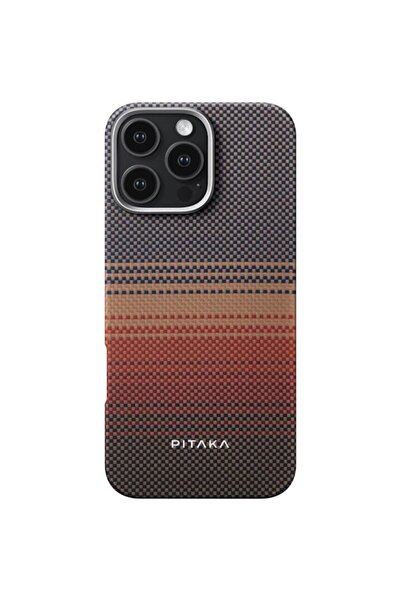 PITAKA Tactile Woven Aramida Magsafe Case for iPhone 16 Pro Max Sunset