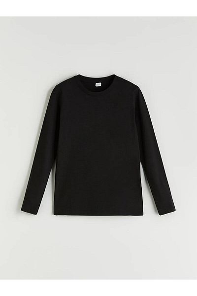 LC Waikiki Tricou de bază pentru copii LCW Kids Crew cu mânecă lungă (W5)