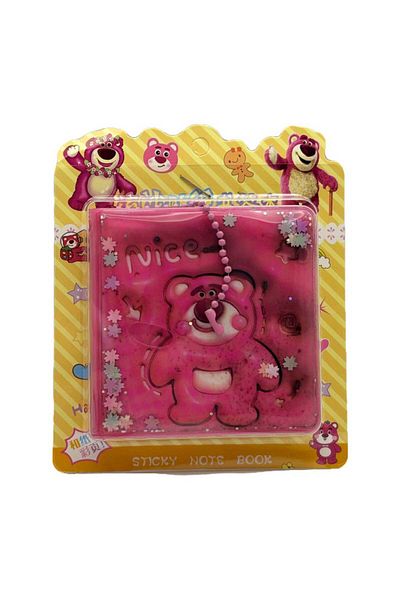 KATREMİA Nice Bear Mini Water Silvery Decorated Sticker Notebook 24 Stickers (7X7 cm)