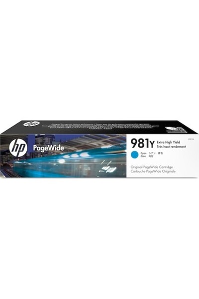 HP Κασέτα μελανιού 981Y, κυανό