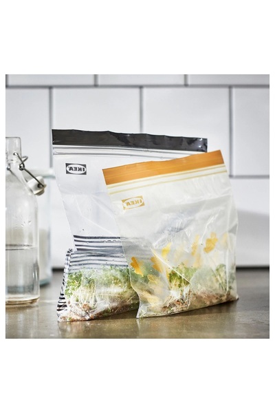 IKEA Istad Kilitli Buzdolabı Poşeti 50 Adet( 25x24cm Ve21x19cm )25 adet 2,5 litre 25 adet 1,2 litre