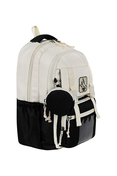 Dadacuq Trend Four-Compartment Cover School Backpack with Lock and Wallet Daily Travel Bag Ddcq3777
