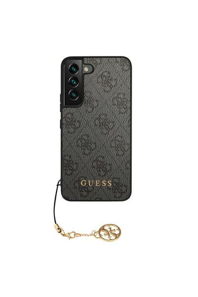 Guess 4G Charms Protective Case for Samsung Galaxy S23, Gray