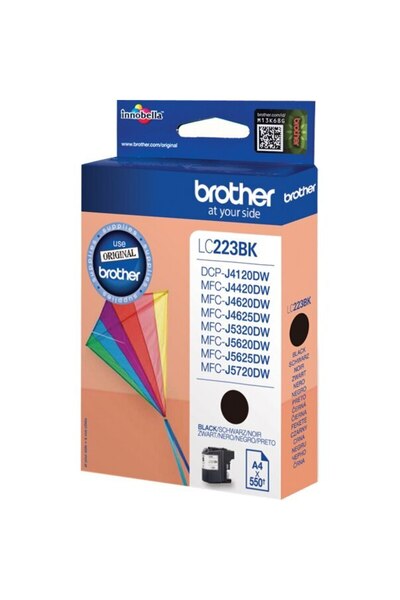 Brother LC223BK Cartridge, 550 Pages, Black