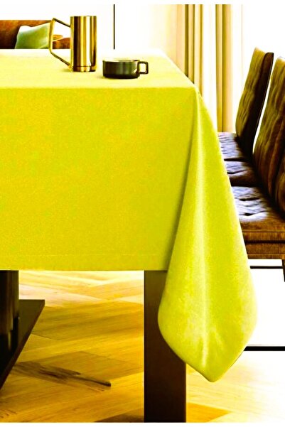 Royalty FAȚĂ DE MASĂ VERDE ULEIOASĂ CU TEXTURĂ DE CATIFEA