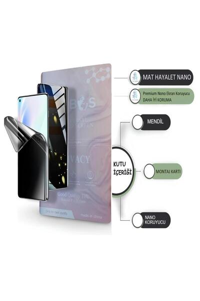 tkgz Oppo RENO 4 LİTE NANO Ekran Koruyucu ULTRA İnce Esnek - Mat Hayalet - Umbos