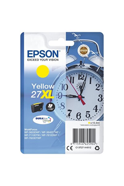 EPSON Cerneală Cartus 27XL DURABrite Ultra, galbenă
