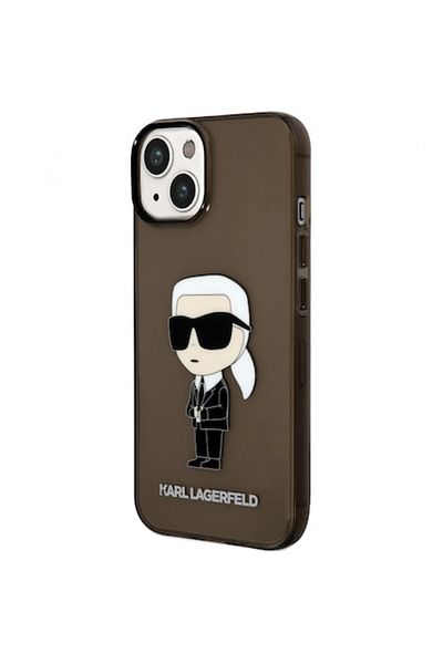 Karl Lagerfeld IML Ikonik NFT Protective Case for iPhone 14 Plus, Black